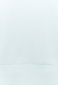 Jasnoniebieska bluza z gładkiego materiału, z prążkowanym wykończeniem i minimalistycznym designem. Brak widocznych wzorów lub charakterystycznych elementów.