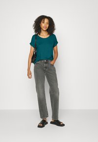 ONLY MOSTER O-NECK - Bluse - deep teal