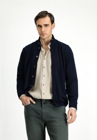 Unselected, dark navy blue