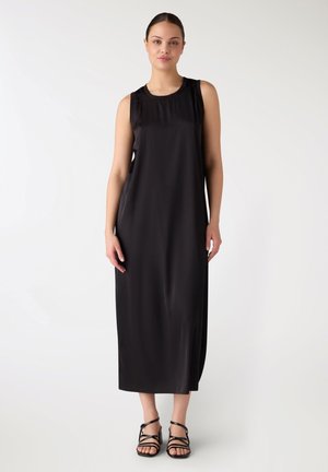 Terranova, VESTITO CANOTTA AMPIA A TINTA UNITA CON SPACCO - Vestito casual - nero