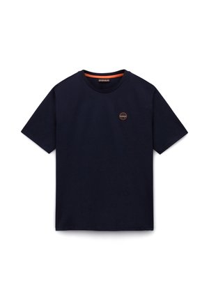 Napapijri, BADGE SS - T-Shirt basic - blu marine