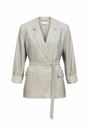 Object, BLAZER BELTED - Manteau court - light grey melange