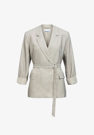 Object, BLAZER BELTED - Manteau court - light grey melange