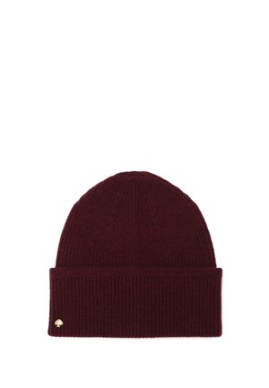 kate spade new york, KATE SPADE NEW YORK SPADE BEANIE - Bonnet - dark red