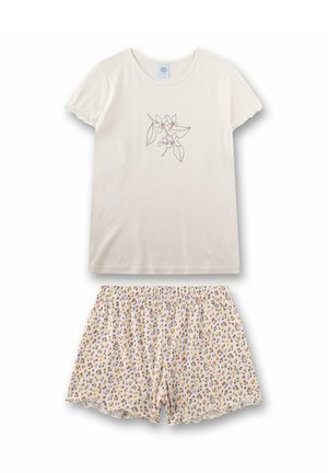 SET BLUMEN - Nachtwäsche Set - beige