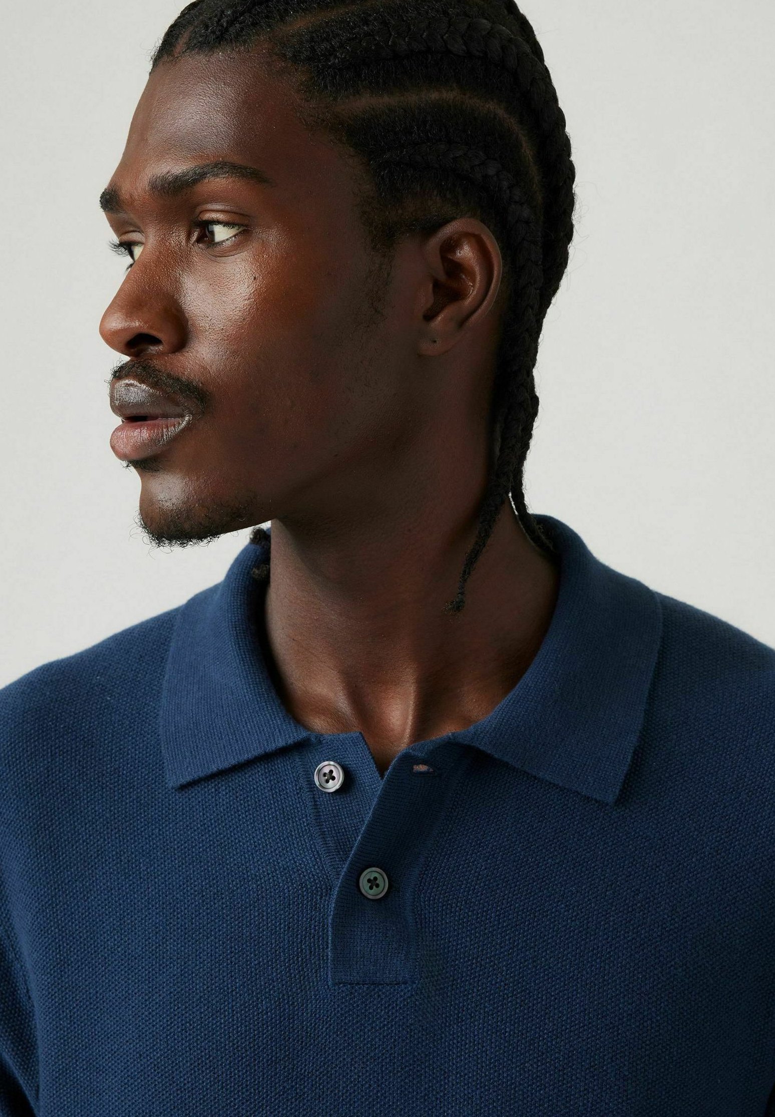 Levi's® SWEATER KNIT POLO - Polo shirt - linen seed stitch/dark Levi's® SWEATER KNIT POLO - Polo shirt - linen seed stitch/dark
