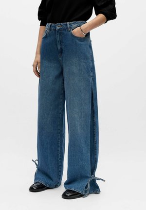 WIDE LEG - Jeans relaxed fit - medium blue denim