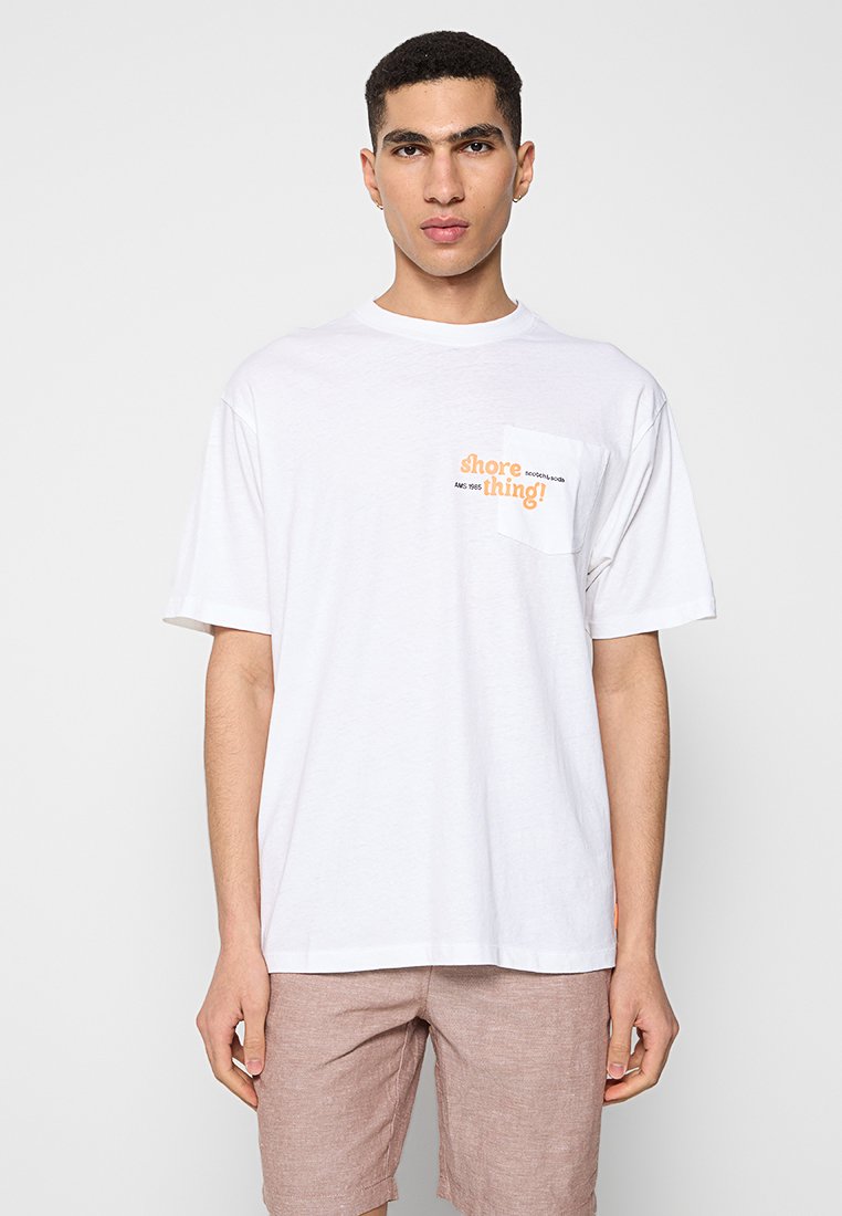Scotch & Soda T-shirt print wit