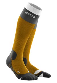 CEP - COMPRESSION MERINO HIKING TALL - MADE IN GERMANY - Kniestrümpfe - sungold black Thumbnail-Bild 1