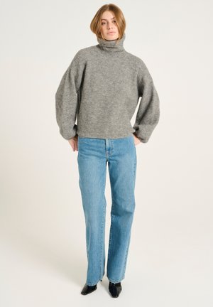 ALPHA LS ROLLNECK - Neule - stone grey mélange