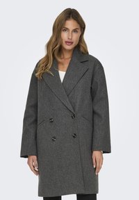 ONLY ONLBLAKE OVERSIZE COAT - Abrigo clásico - dark grey melange