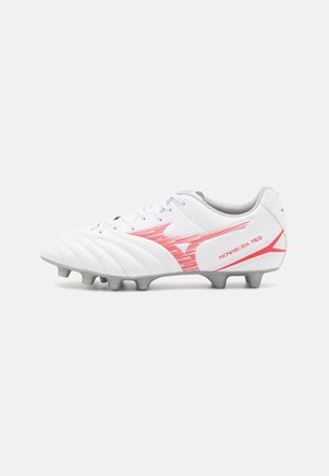 Mizuno MONARCIDA NEO III SELECT - Moulded stud football boots - white/radiant red