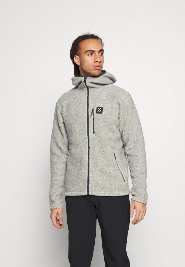 HOOD MEN - Fleecejakker - grey melange