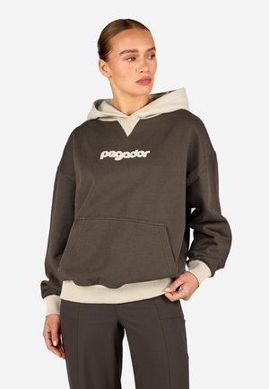 MONZA OVERSIZED HOODIE - Sweatshirt - washed walnut brown