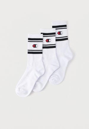 ELEVATED BASIC CREW SOCKS COOLMAX UNISEX 3 PACK  - Sukat - white