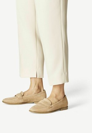 mocassins femme camel