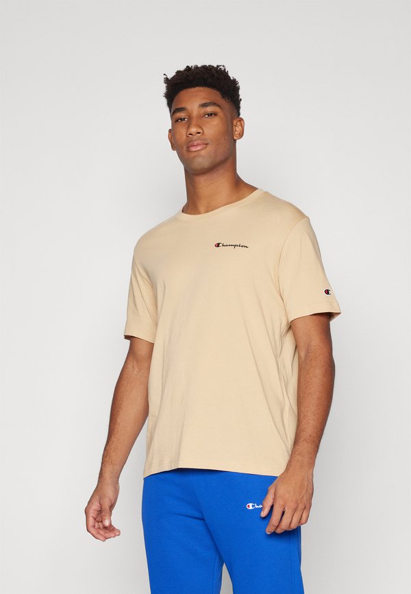 ICONS CREWNECK WITH SMALL LOGO - Print T-shirt - tan