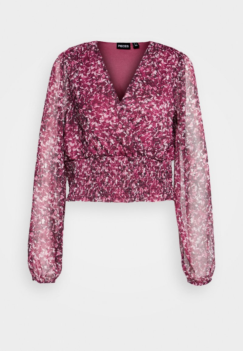 Pieces Blouse bordeauxrood