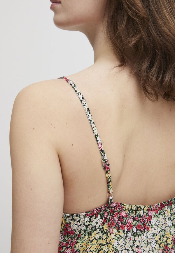 FRFUN - Maxi dress - mini flower aop geranium comb2