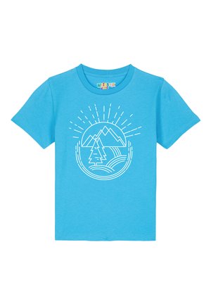 NATUR IST SCHÖN - T-shirt print - aqua blue