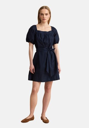 Les Copains, DRESS WITH BELT - Vestito casual - blue