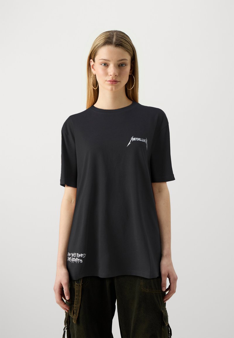 Only & Sons ONSMETALLICA TEE WASHED UNISEX - T-Shirt print - black 