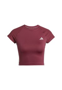 HYPERGLAM RIBBED - T-shirts med print - shadow red