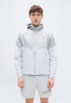 MILER - Αντιανεμικό μπουφάν - pure platinum-coloured/smoke grey/volt