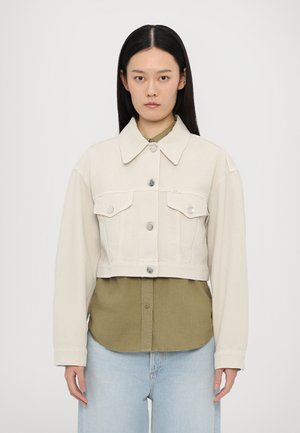 BOXY JACKET - Chaqueta vaquera - stone beige