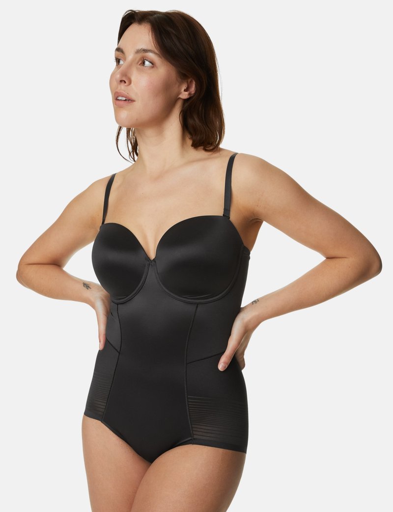 Marks & Spencer FIRM STRIPE BODY Shapewear black/zwart Zalando.nl
