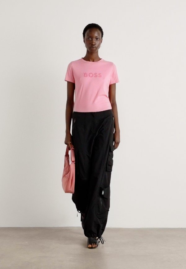 ELOGO - Print T-shirt - open purple4