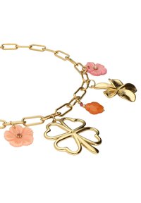 My Jewellery BOTANICAL CHARM WITH CLOVER AND FLOWERS - Collier - goudkleurig