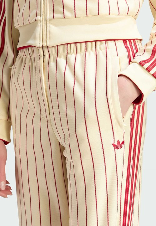 adidas ORIGINALS PINSTRIPE FIREBIRD TRACK PANT - Tracksuit bottoms - warm vanilla/team victory red — foto 3