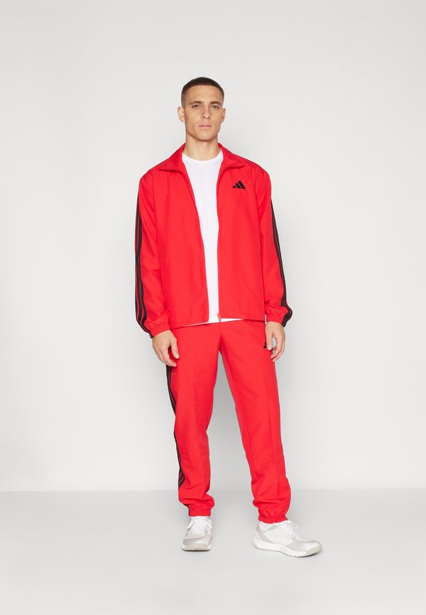 BASIC 3 STRIPES SET - Tracksuit - pure ruby3