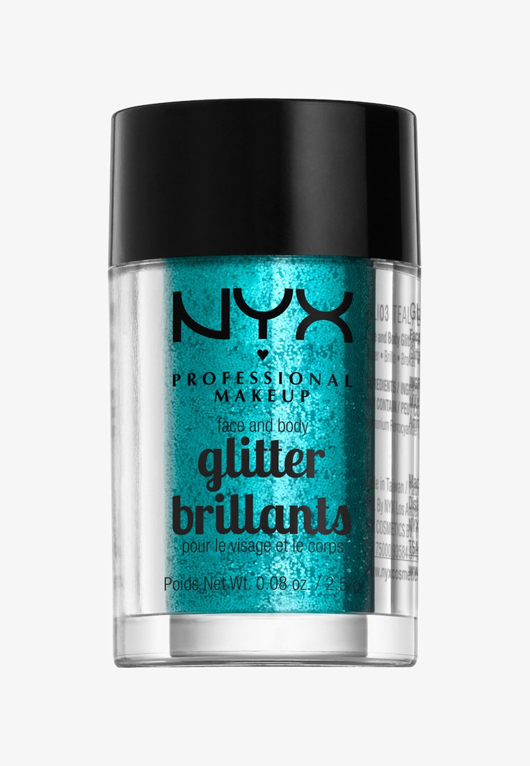 NYX Professional Makeup FACE & BODY GLITTER - Glitzer - 3 teal