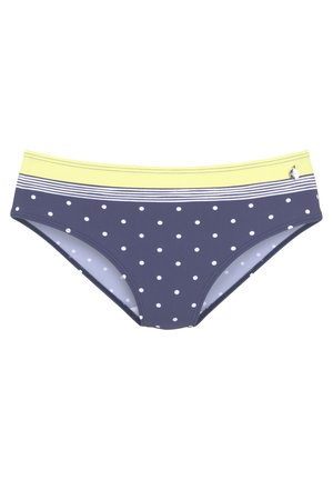 Bikini-Hose - blau gelb bedruckt