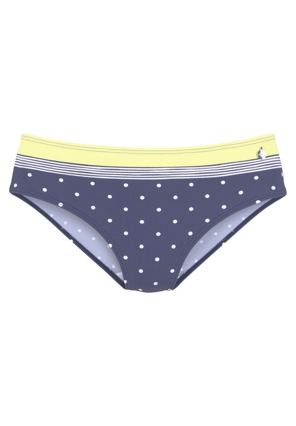 Bikini-Hose - blau gelb bedruckt