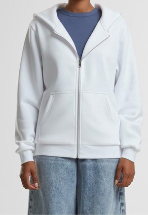 Sudadera con cremallera - white