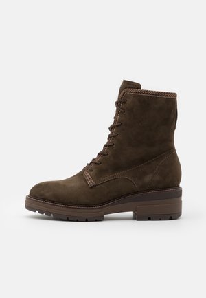 BOOTS  - Platform ankle boots - dark olive