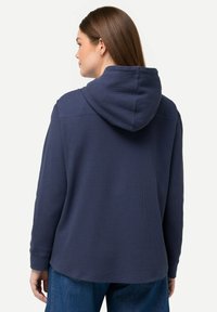 Ulla Popken WAFFLE TEXTURE  - Kardigan - ink blue