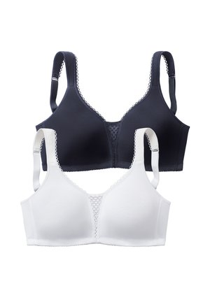 ENTLASTUNGS 2 PACK - Triangle bra - schwarz+weiß