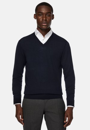 V-NECK - Maglione - navy blue