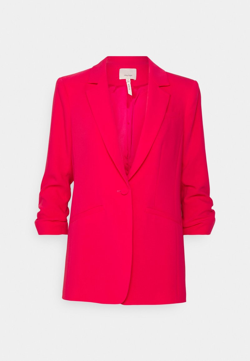 Cinq à Sept Halflange jas donkerroze