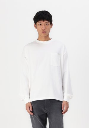 POCKET TEE - Topper langermet - white