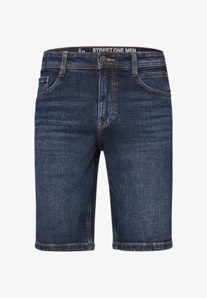 Street One MEN, REGULAR FIT - Farkkushortsit - dark blue wash