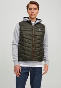 Jack & Jones HERO BODYWARMER COLLAR - Chaleco - rosin