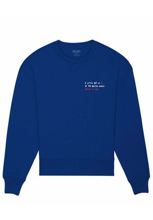 Mira Paris BRUTAL EMBROIDERY UNISEX CLASSIC  - Sweatshirt - blue