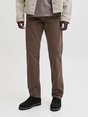 Jack & Jones JJICHRIS JJORIGINAL - Jeans a sigaretta - chocolate brown