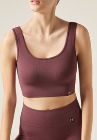 Calzedonia SEAMLESS - Topp - rot f bordeaux
