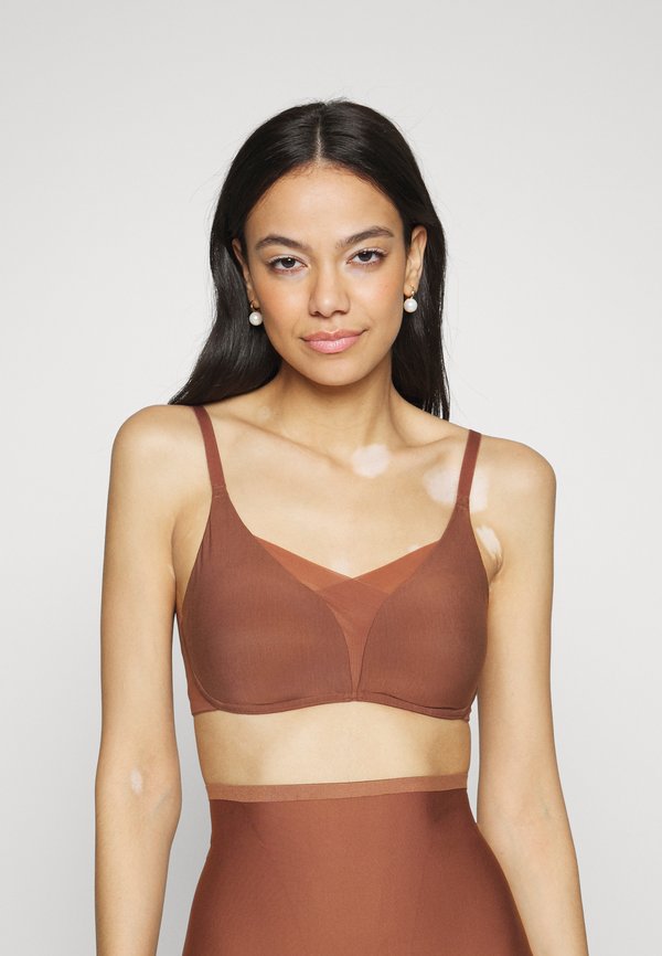 Push-up bra - dark caramel